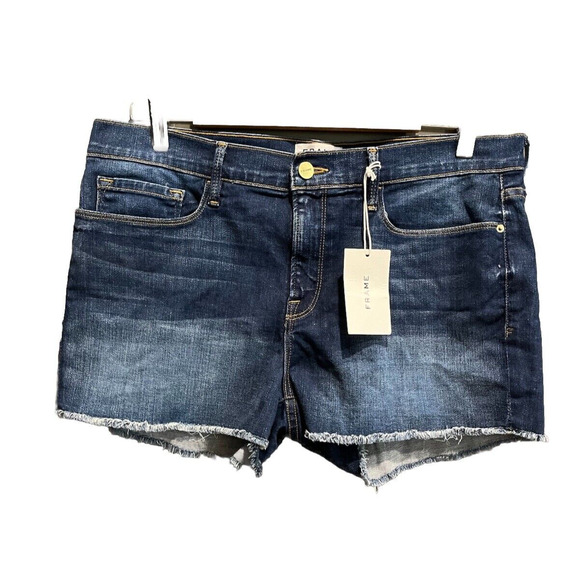 Frame Denim Medium Wash Le Cutoff Women's Denim Jeans Shorts Size 31 - Picture 1 of 5